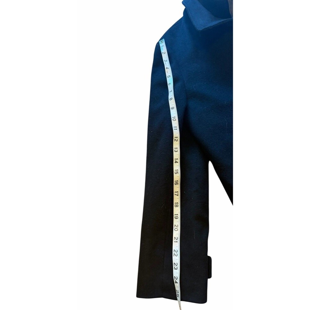 Cardinal Of Canada Mens Black Double Mock Neck Remove Bib 100%Wool Car Coat 40 - Picture 10 of 16